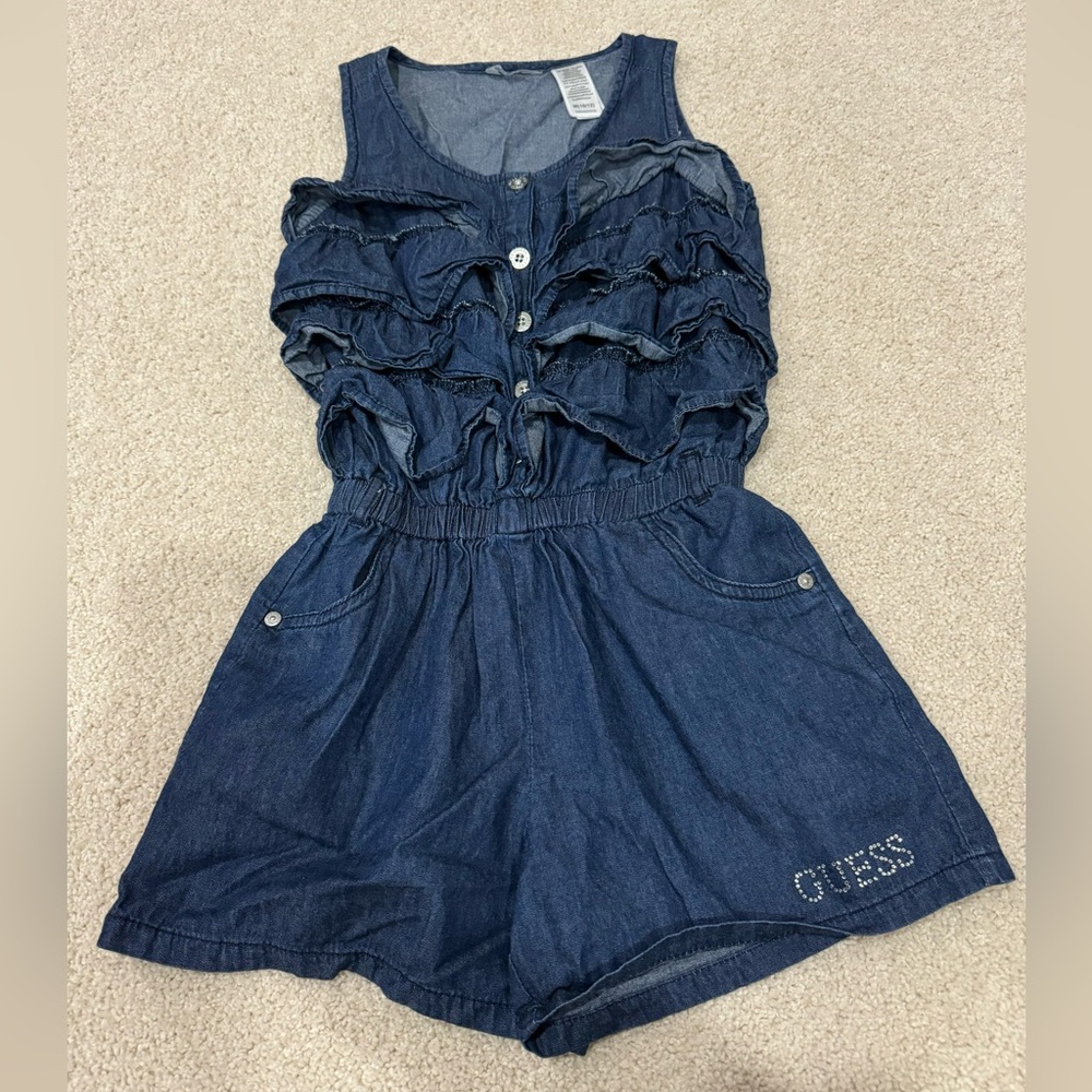 Kids GUESS Denim Romper
